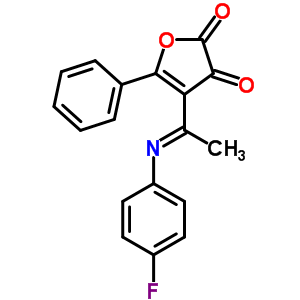 88556-39-2  4-[(1E)-N-(4-fluorophenyl)ethanimidoyl]-5-phenylfuran-2,3-dione