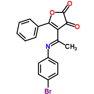 88556-41-6  4-[(1E)-N-(4-bromophenyl)ethanimidoyl]-5-phenylfuran-2,3-dione