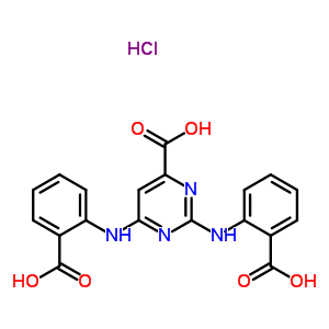 89450-93-1  2,6-bis[(2-carboxyphenyl)amino]pyrimidine-4-carboxylic acid hydrochloride