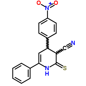 89451-31-0  4-(4-nitrophenyl)-6-phenyl-2-thioxo-1,2,3,4-tetrahydropyridine-3-carbonitrile