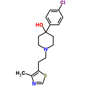 89663-31-0  4-(4-chlorophenyl)-1-[2-(4-methyl-1,3-thiazol-5-yl)ethyl]piperidin-4-ol