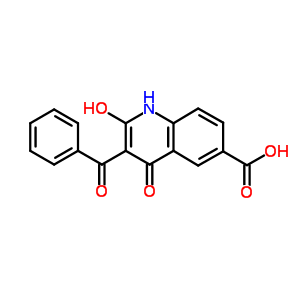 90181-99-0  2-hydroxy-4-oxo-3-(phenylcarbonyl)-1,4-dihydroquinoline-6-carboxylic acid