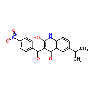 90182-32-4  2-hydroxy-6-(1-methylethyl)-3-[(4-nitrophenyl)carbonyl]quinolin-4(1H)-one