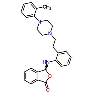 90494-53-4  3-[(2-{2-[4-(2-methylphenyl)piperazin-1-yl]ethyl}phenyl)amino]-2-benzofuran-1(3H)-one