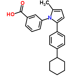 91306-88-6  3-[2-(4-cyclohexylphenyl)-5-methyl-1H-pyrrol-1-yl]benzoic acid