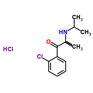 91802-74-3  1-(2-chlorophenyl)-2-[(1-methylethyl)amino]propan-1-one hydrochloride