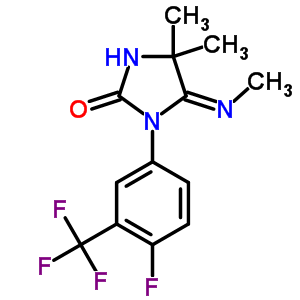 92691-22-0  (5E)-1-[4-fluoro-3-(trifluoromethyl)phenyl]-4,4-dimethyl-5-(methylimino)imidazolidin-2-one