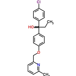 92814-05-6  1-(4-chlorophenyl)-1-{4-[(6-methylpyridin-2-yl)methoxy]phenyl}propan-1-ol