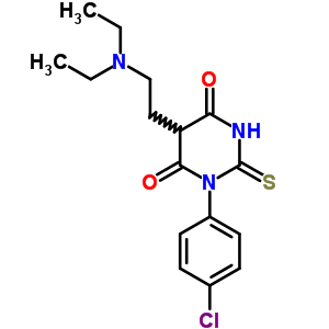 93017-59-5  1-(4-chlorophenyl)-5-[2-(diethylamino)ethyl]-2-thioxodihydropyrimidine-4,6(1H,5H)-dione