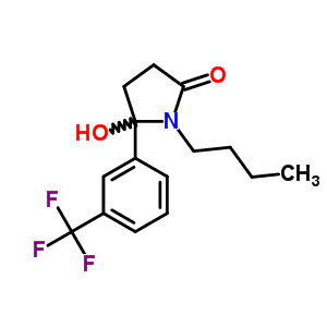 93040-68-7  1-butyl-5-hydroxy-5-[3-(trifluoromethyl)phenyl]pyrrolidin-2-one