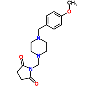 93725-48-5  1-{[4-(4-methoxybenzyl)piperazin-1-yl]methyl}pyrrolidine-2,5-dione