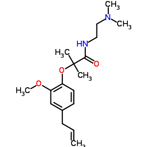 93999-78-1  N-[2-(dimethylamino)ethyl]-2-(2-methoxy-4-prop-2-en-1-ylphenoxy)-2-methylpropanamide
