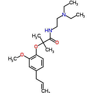 94760-46-0  N-[2-(diethylamino)ethyl]-2-(2-methoxy-4-prop-2-en-1-ylphenoxy)-2-methylpropanamide