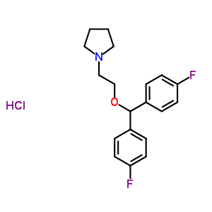 96122-70-2  1-{2-[bis(4-fluorophenyl)methoxy]ethyl}pyrrolidine hydrochloride
