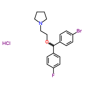 96122-72-4  1-{2-[(4-bromophenyl)(4-fluorophenyl)methoxy]ethyl}pyrrolidine hydrochloride