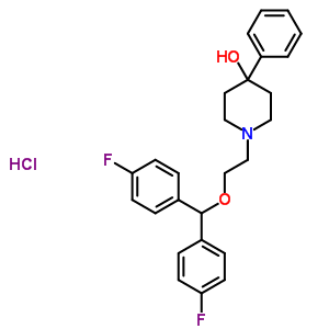 96122-79-1  1-{2-[bis(4-fluorophenyl)methoxy]ethyl}-4-phenylpiperidin-4-ol hydrochloride