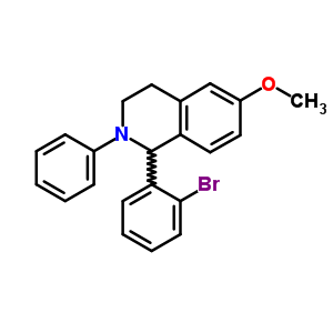 96719-47-0  1-(2-bromophenyl)-6-methoxy-2-phenyl-1,2,3,4-tetrahydroisoquinoline