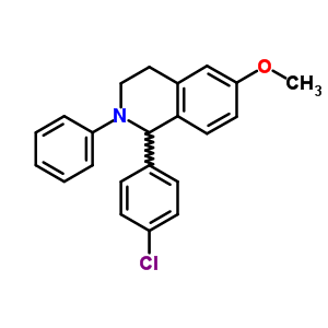 96719-61-8  1-(4-chlorophenyl)-6-methoxy-2-phenyl-1,2,3,4-tetrahydroisoquinoline