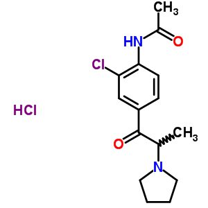 97111-05-2  N-[2-chloro-4-(2-pyrrolidin-1-ylpropanoyl)phenyl]acetamide hydrochloride