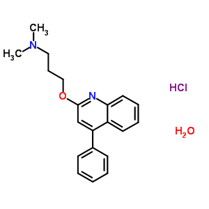 97633-97-1  N,N-dimethyl-3-[(4-phenylquinolin-2-yl)oxy]propan-1-amine hydrochloride hydrate