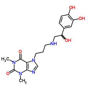 13055-84-0  7-(3-{[2-(3,4-dihydroxyphenyl)-2-hydroxyethyl]amino}propyl)-1,3-dimethyl-3,7-dihydro-1H-purine-2,6-dione