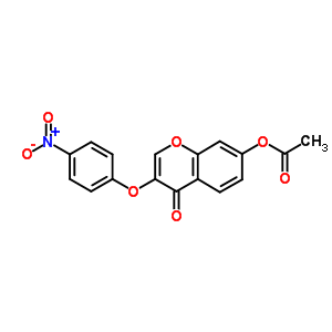 137988-18-2  3-(4-nitrophenoxy)-4-oxo-4H-chromen-7-yl acetate