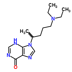 21267-86-7  9-[5-(diethylamino)pentan-2-yl]-3,9-dihydro-6H-purin-6-one