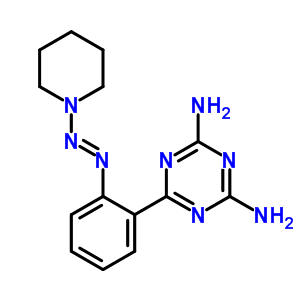 52745-13-8  6-{2-[(E)-piperidin-1-yldiazenyl]phenyl}-1,3,5-triazine-2,4-diamine