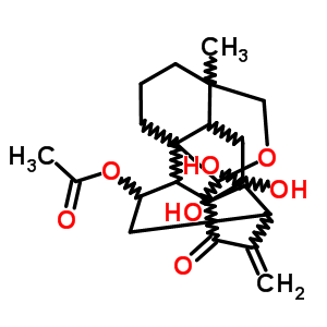 59859-99-3  7,14,20-trihydroxy-15-oxo-18,20-epoxykaur-16-en-11-yl acetate