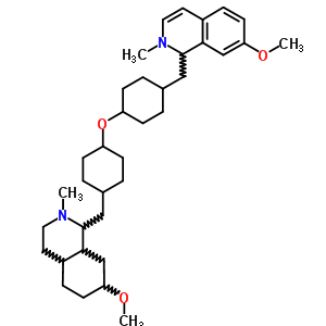 61307-23-1  7-methoxy-1-{[4-({4-[(7-methoxy-2-methyldecahydroisoquinolin-1-yl)methyl]cyclohexyl}oxy)cyclohexyl]methyl}-2-methyl-1,2-dihydroisoquinoline