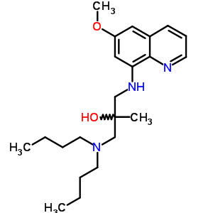 6324-30-7  1-(dibutylamino)-3-[(6-methoxyquinolin-8-yl)amino]-2-methylpropan-2-ol