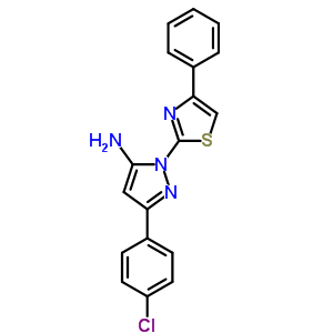 74101-10-3  3-(4-chlorophenyl)-1-(4-phenyl-1,3-thiazol-2-yl)-1H-pyrazol-5-amine