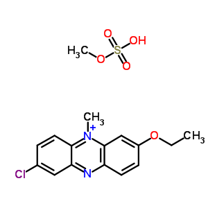 7467-02-9  2-chloro-7-ethoxy-5-methyl-phenazin-5-ium; methyl hydrogen sulfate