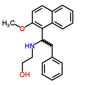 7469-61-6  2-{[1-(2-methoxynaphthalen-1-yl)-2-phenylethyl]amino}ethanol