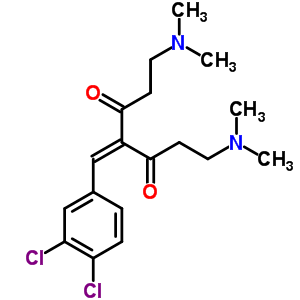 87497-26-5  4-(3,4-dichlorobenzylidene)-1,7-bis(dimethylamino)heptane-3,5-dione