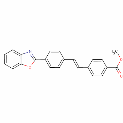 34180-85-3  methyl 4-[2-[4-(2-benzoxazoleyl)phenyl]vinyl]benzoate