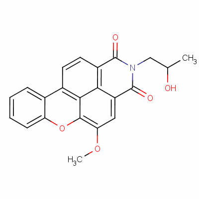 35254-10-5  2-(2-hydroxypropyl)-5-methoxy-1H-xantheno[2,1,9-def]isoquinoline-1,3(2H)-dione