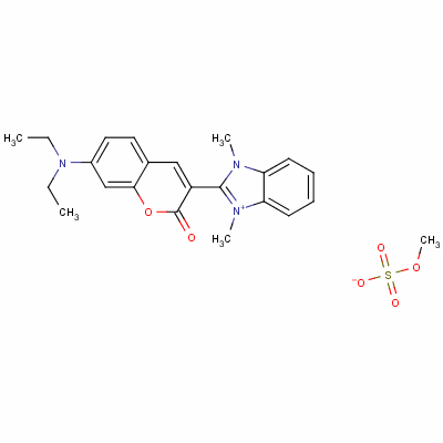 35869-60-4  2-[7-(diethylamino)-2-oxo-2H-1-benzopyran-3-yl]-1,3-dimethyl-1H-benzimidazolium methyl sulphate