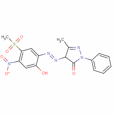 35954-29-1  2,4-dihydro-4-[[2-hydroxy-5-(methylsulphonyl)-4-nitrophenyl]azo]-5-methyl-2-phenyl-3H-pyrazol-3-one