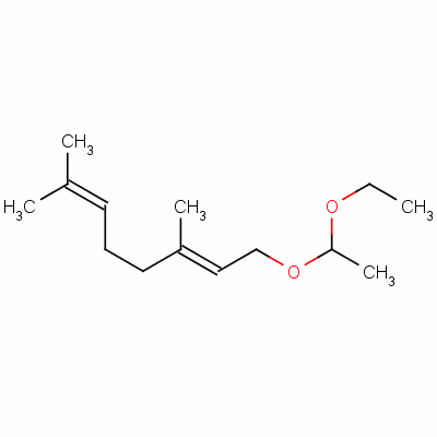 38019-89-5  (E)-1-(1-ethoxyethoxy)-3,7-dimethylocta-2,6-diene