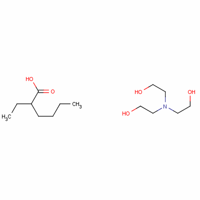 38584-87-1  2-ethylhexanoic acid, compound with 2,2',2''-nitrilotriethanol (1:1)