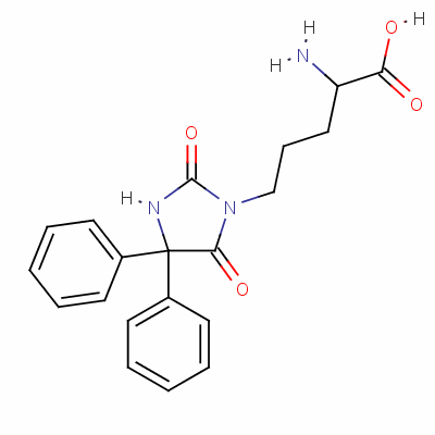 38964-88-4  2-amino-5-(5,5-diphenylhydantoin-3-yl)valeric acid