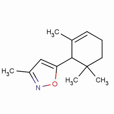 39190-09-5  3-methyl-5-(2,6,6-trimethyl-2-cyclohexen-1-yl)isoxazole