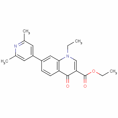 40034-74-0  ethyl 7-(2,6-dimethyl-4-pyridyl)-1-ethyl-1,4-dihydro-4-oxoquinoline-3-carboxylate