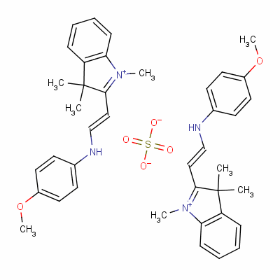 41062-73-1  2-[2-[(4-methoxyphenyl)amino]vinyl]-1,3,3-trimethyl-3H-indolium sulphate (2:1)