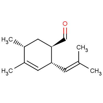 42507-55-1  (1α,2β,5β)-4,5-dimethyl-2-(2-methylpropen-1-yl)cyclohex-3-ene-1-carbaldehyde