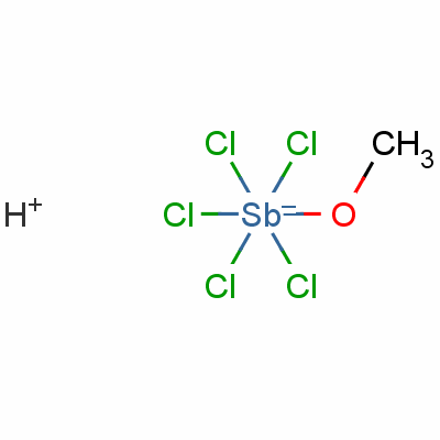 44628-70-8  hydrogen pentachloromethoxyantimonate(1-)