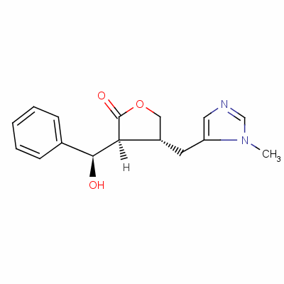 491-88-3  [3S-[3α(S*),4β]-dihydro-3-(α-hydroxybenzyl)-4-[(1-methyl-1H-imidazol-5-yl)methyl]furan-2(3H)-one