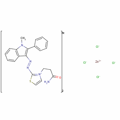 50905-71-0  bis[3-(3-amino-3-oxopropyl)-2-[(1-methyl-2-phenyl-1H-indol-3-yl)azo]thiazolium] tetrachlorozincate(2-)