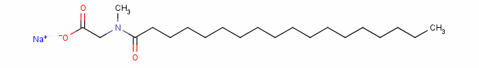 sodium N-methyl-N-(1-oxooctadecyl)aminoacetate